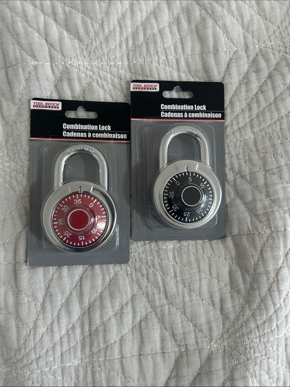 Combination Lock Duo — Red & Black NWT